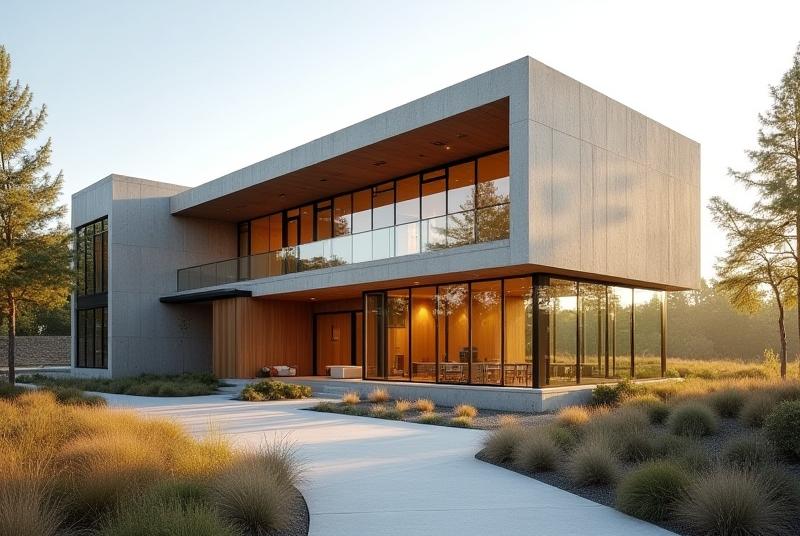 Modern architectural building with elegant lines and natural light, symbolizing Gableworks' design philosophy.