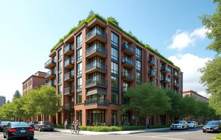 Modern urban residential complex, a project by Gableworks