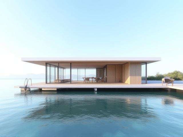 The Waterfront Pavilion, a modern commercial building by Gableworks